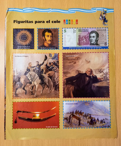 Lote De Figuritas Y Suplemento Genios Y Anteojito San Martin (Usado)
