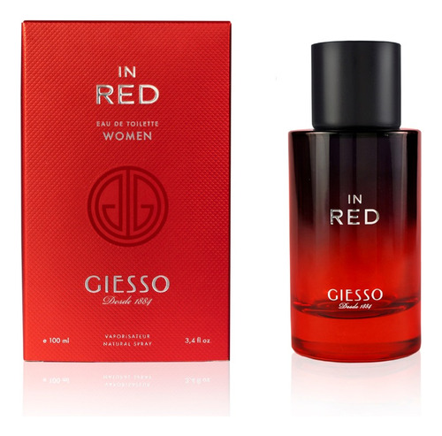 Perfume De Mujer Giesso In Red Edt X50 Ml Ideal Regalo