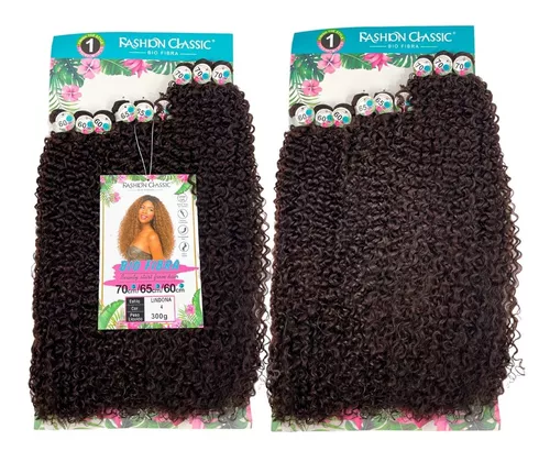 Cabelo Cacheado Orgânico Bio Fibra Lindona 300gr Cor Sp2/4/30