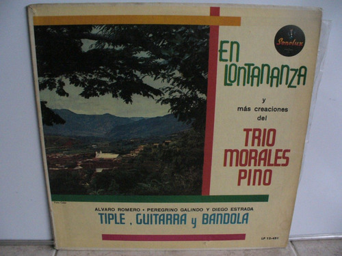 Lp Vinilo Trio Morales Pino En Lontananza Tiple Guitarra Ban