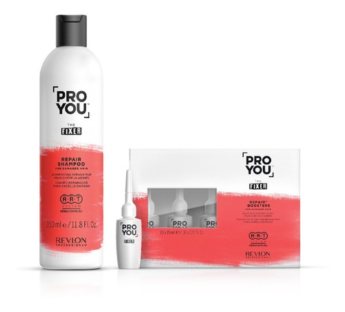 Kit Shampoo Booster Reparador The Fixer Pro You Revlon 350ml