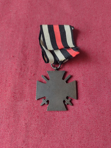 Medalla Alemania Primera Guerra Cruz Hindenburg Combatientes (Usado)