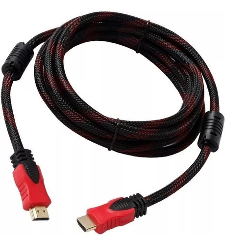 Cable Hdmi 5 Metros Doble Filtro Mallado Punta Dorada