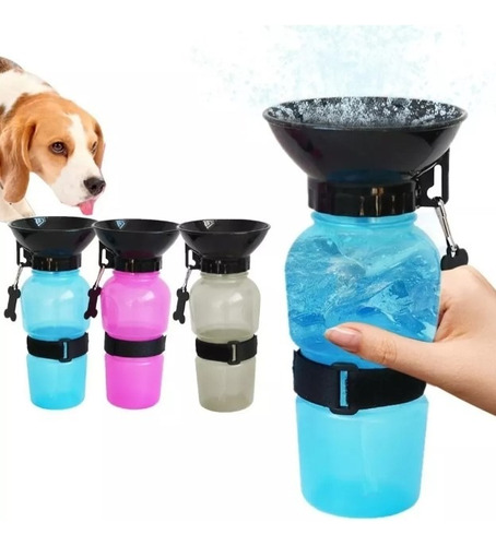 Botella Bebedero De Agua Para Mascotas Perros 580 Ml