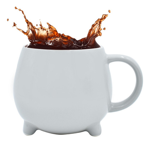 Taza Para Café Té Blanca Lisa Grande Porcelana Jumbo 550ml