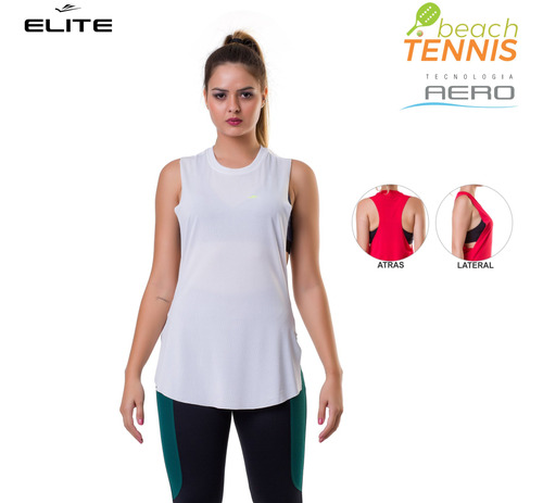 Musculosa Deportiva Elite Dama Fitness Gym Uv50+