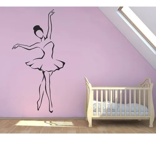 Vinil Decorativo Para Pared Bailarina Ballet 100cm X 190cm