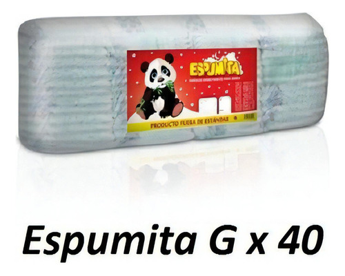 Pañal Espumita G X 40 Género Sin género Tamaño Grande (G)