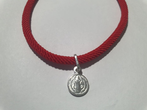 Imagen 3 de 5 de Pulsera De San Benito, **protección**, De Plata De Ley 100%