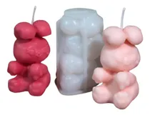 Comprar Molde Silicona Conejo Sentado 3d Para Velas Jabones Resina