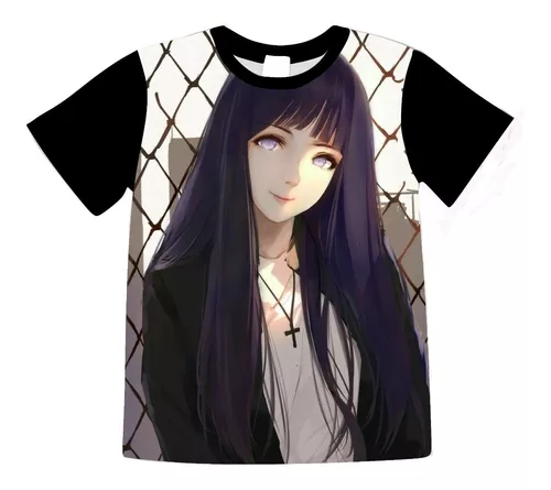 Camiseta Hinata Narut Mangá Desenho Anime Otaku 909 em Promoção na