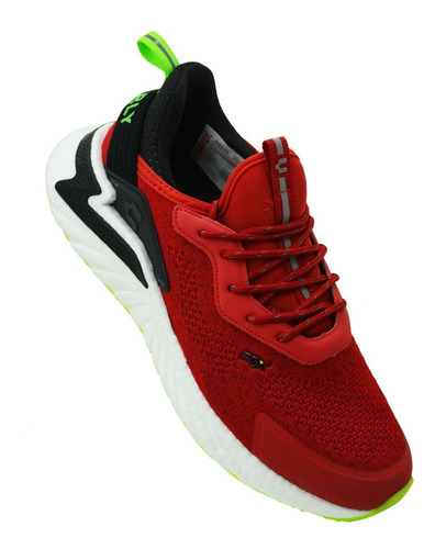 Tenis Charly Vigorate Pfx Running Active 1029897 Roj/neg