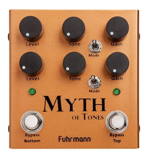 Pedal Myth Of Tones Fuhrmann My01 Cobre Drive Duplo Com Sonoridade Transparente