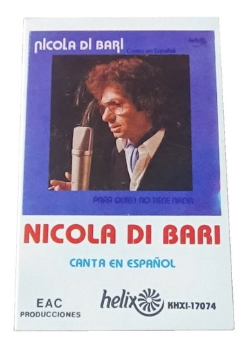 Nicola Di Bari Canta En Español Tape Cassette Helix Mexico
