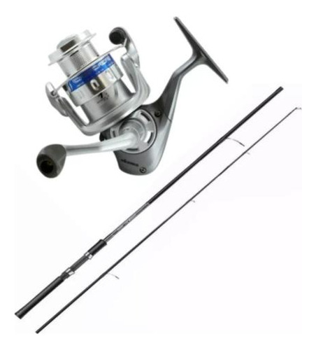 Combo Pesca Okuma Caña 7 Pies + Carrete +20 Accesorios