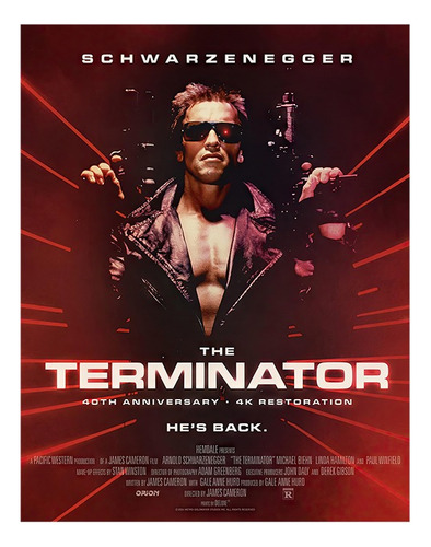 Poster De Terminator La Película 40 Aniversario Importado