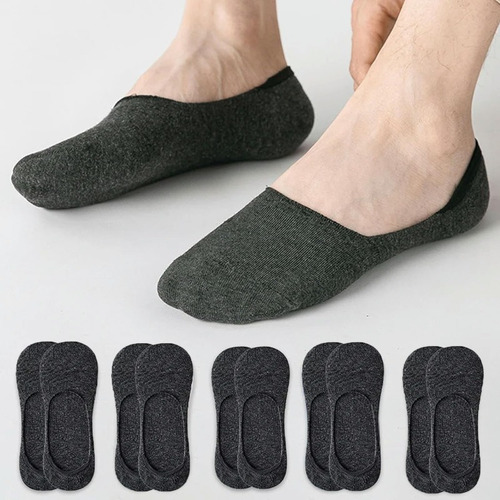 Calcetines Cortos De Algodón Transpirable Para Hombre, 5 Par