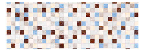 Ceramica Para Pared Decorado Brillo Tonos De Azul 33x57 Tri