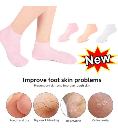 Calcetines Cuidado Pies Hidratantes Largos Silicona
