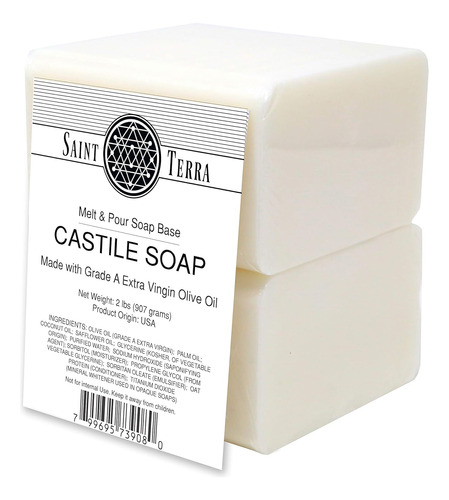 Castile Melt And Pour Soap Base, 2 Pounds