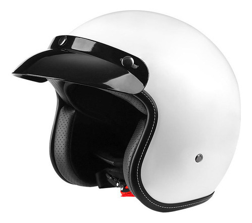 Casco Moto Abierto 3/4 Roda Vintage Cafe Racer Certificado