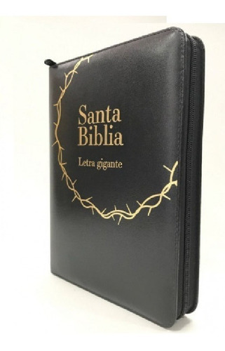 Biblia Reina Valera 1960 Letra Gigante Pjr Cierre Negro