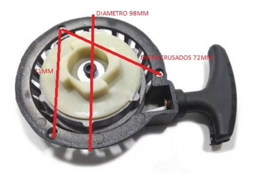 Tapa Arranque Retractil Mini Cuatri 50cc Zanella Kid