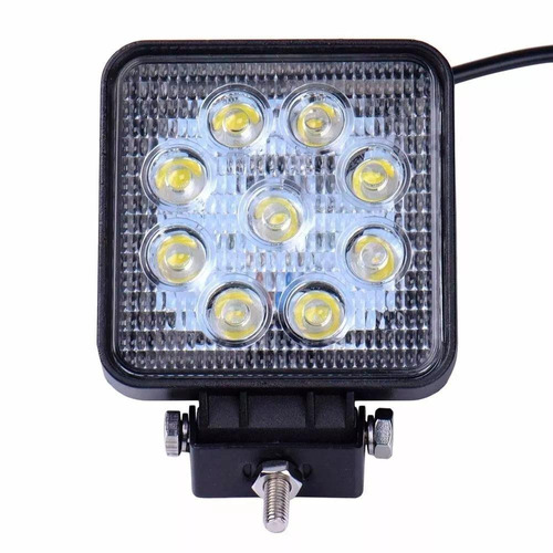 Foco Led Neblinero 27w Cuadrados 9 Led Para Auto Moto Furgon