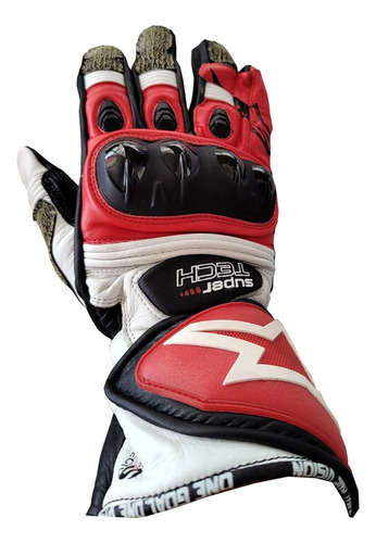 Guantes Piel Motociclismo Circuito Carretera Calidad Premium