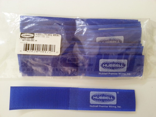 Hubbell Mccmv5bl10 Velcro® Brand Fastener, 1pLG X 5pLG Azul