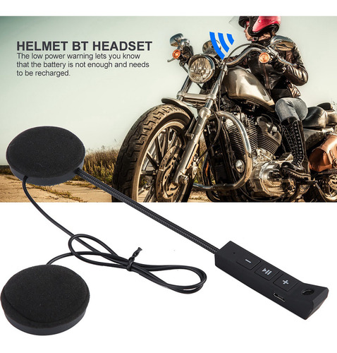 Auriculares Para Casco De Moto, 1 Par De Altavoces Bt