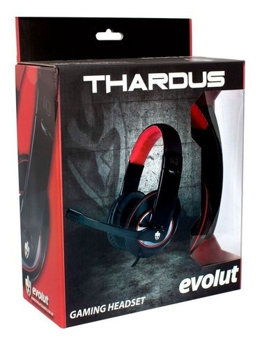 Fone de ouvido over-ear gamer Evolut Thardus EG302