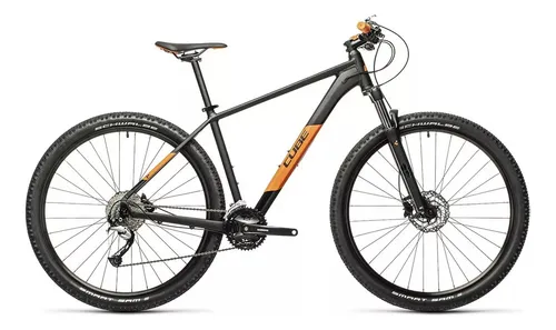 Bicicleta mountain bike Cube Hardtail Aim SL 2021 R29 tamaño del cuadro L color negro/naranja