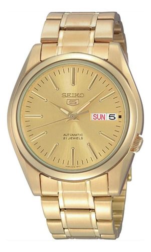 Relogio Seiko Automático Dourado - Snkl48b1 C1kx