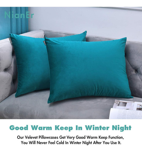 Fundas De Almohada De Terciopelo Otoño Invierno Set De...