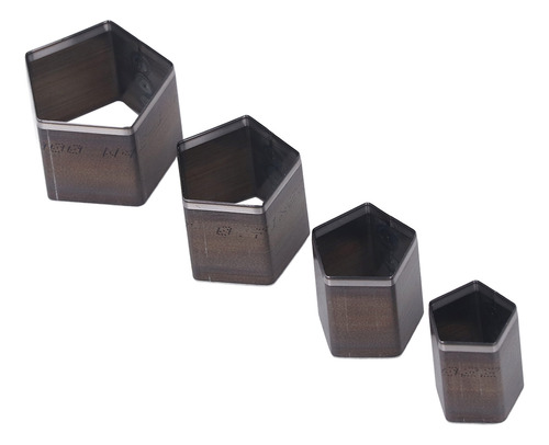 Leather Punching Dies Set 4pcs Pentagon Cutting Die Alloy