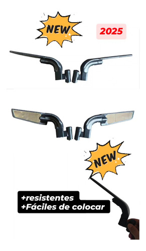 Espejos Retrovisores Tipo Aleron Para Yamaha Fz