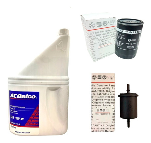 Kit Filtros Service Completo Aceite Vw Gol Power 1.4