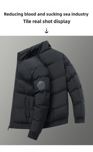 Chaqueta Casual De Invierno Acolchada En Algodón Para Hombre
