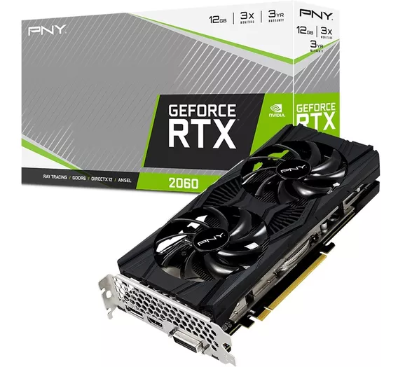 Placa De Video Pny Gforce Rtx 2060 12gb Revel Dual Fan