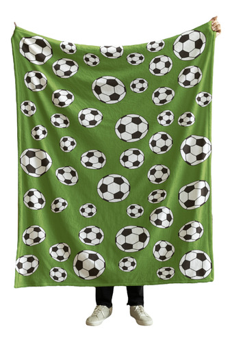 Cobija Frazada Manta Yo Soy La Señora Loca De Los Perros Balones Futbol Frazada Ligera 110x160cm