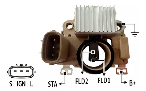 Regulador Voltaje Mitsubishi 24v Iveco Stralis 450=im.383 