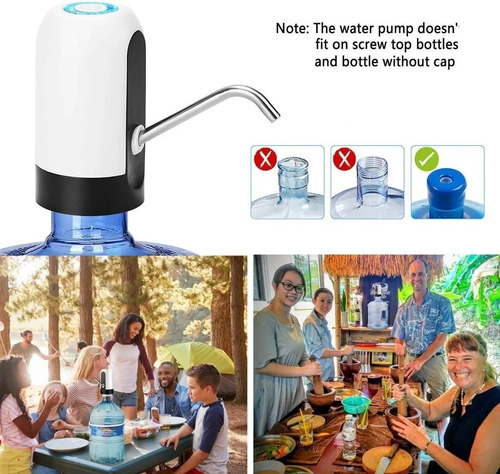 Imagen 7 de 7 de Bomba Dispensadora De Agua Eléctrica Con Carga Usb
