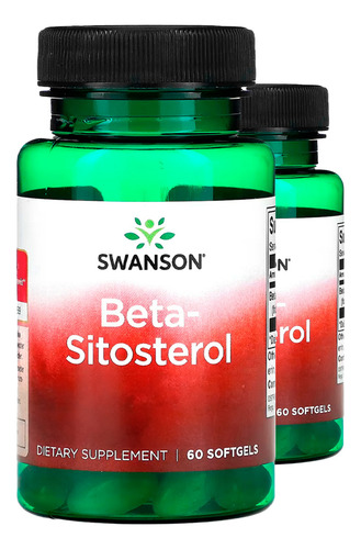 Beta-sitosterol 160mg Swanson 60 Softgels 2un Sabor Sem Sabor