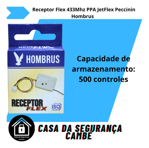 Receptor Flex 433 Mhz Com Conector Placa Ppa Jetflex Rossi