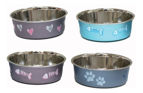 Platos Para Gatos - Comederos Para Gatos Acero Inox. 14 Cm