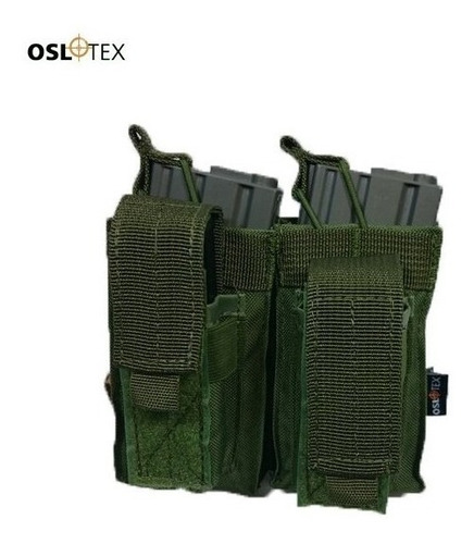 Oslotex Portacargador Doble Canguro M4/ak Verde