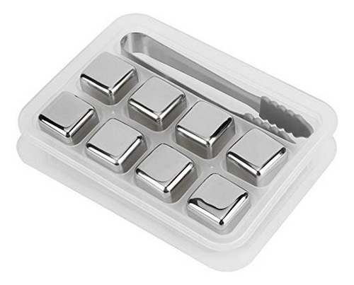 Set De Piedras De Whisky De Acero Inoxidable Con Caja (8pcs 