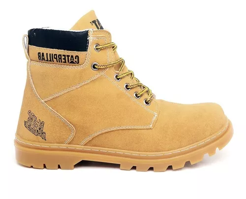 Bota Botina Masculina Caterpillar 100% Couro Legítimo Original