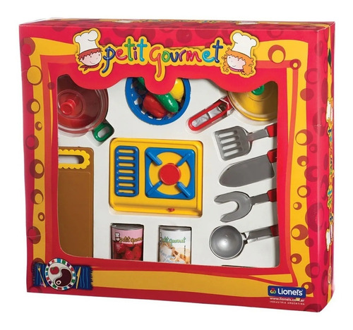 Petit Gourmet Set Juego De Cocina Accesorios Y Anafe Color Blanco